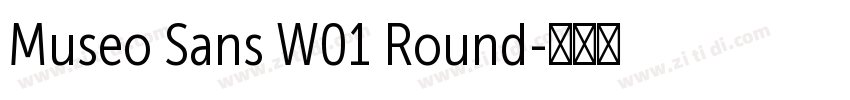 Museo Sans W01 Round字体转换